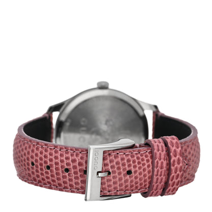 Gucci Stainless Steel Lizard 38mm G-Timeless Moonphase Star Planet Quartz Watch Black 3 of 5
