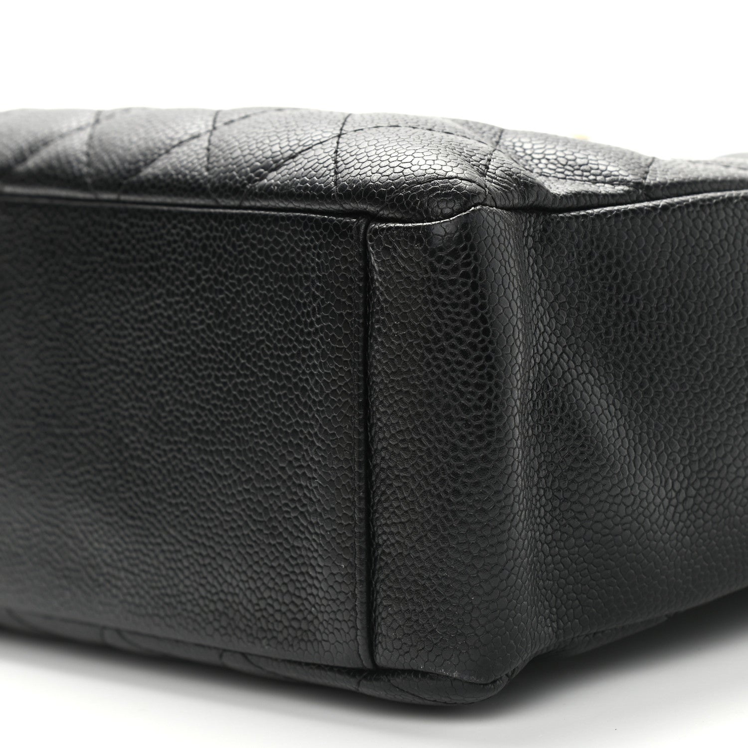 Chanel Caviar Quilted Petit Shopping Tote PST Black 6 of 9