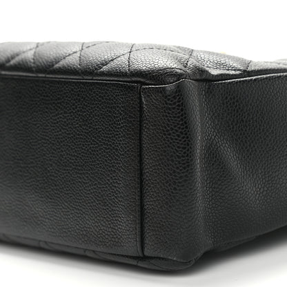 Chanel Caviar Quilted Petit Shopping Tote PST Black 6 of 9