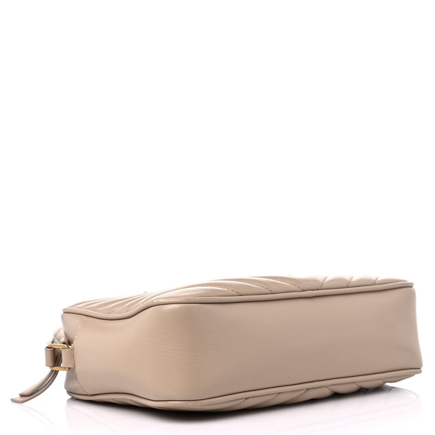 Saint Laurent Calfskin Matelasse Monogram Lou Camera Bag Dark Beige 4 of 16