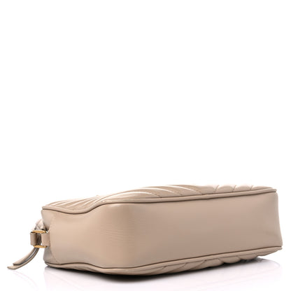Saint Laurent Calfskin Matelasse Monogram Lou Camera Bag Dark Beige 4 of 16