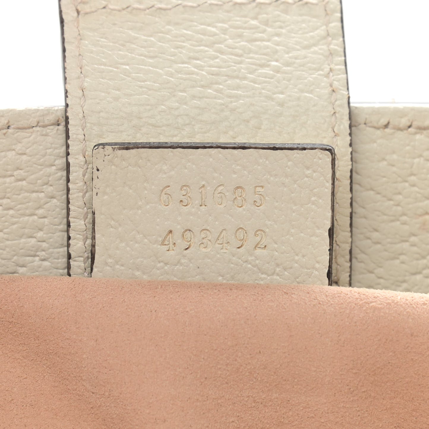 GG Supreme Monogram Textured Dollar Calfskin Web Medium Ophidia Shopping Tote Beige Ebony Mystic White