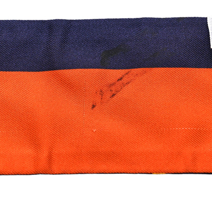 Christian Dior Silk ABCDior A Mitzah Scarf Blue Marine 4 of 4