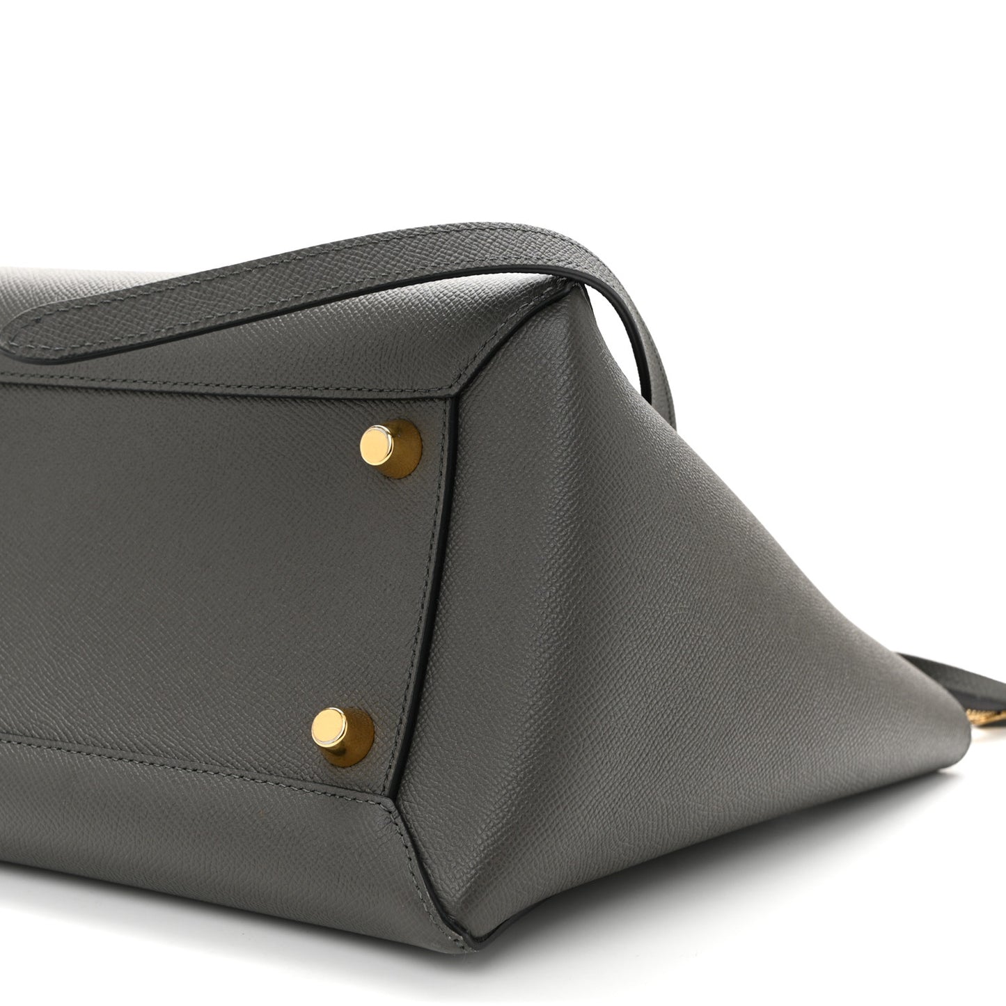 Grained Calfskin Mini Belt Bag Grey