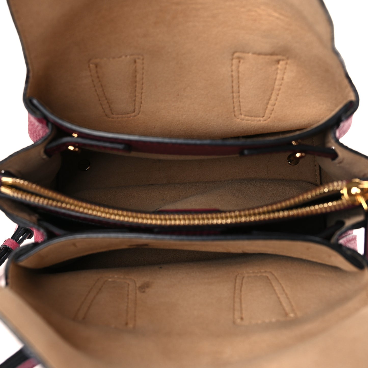 Grained Calfskin Mini Milla Tote Burgundy