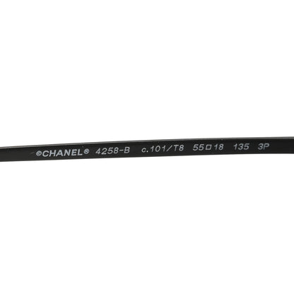 Chanel Metal Crystal Polarized Sunglasses 4258-B Black 5 of 8