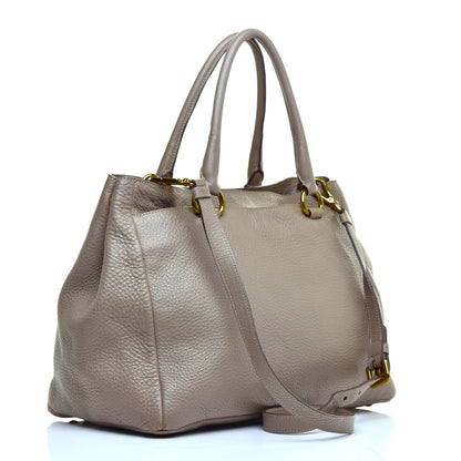 Prada Vitello Daino Tote Argilla 3 of 8