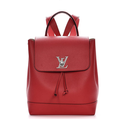 Louis Vuitton Soft Calfskin Lockme Backpack Rubis 1 of 16