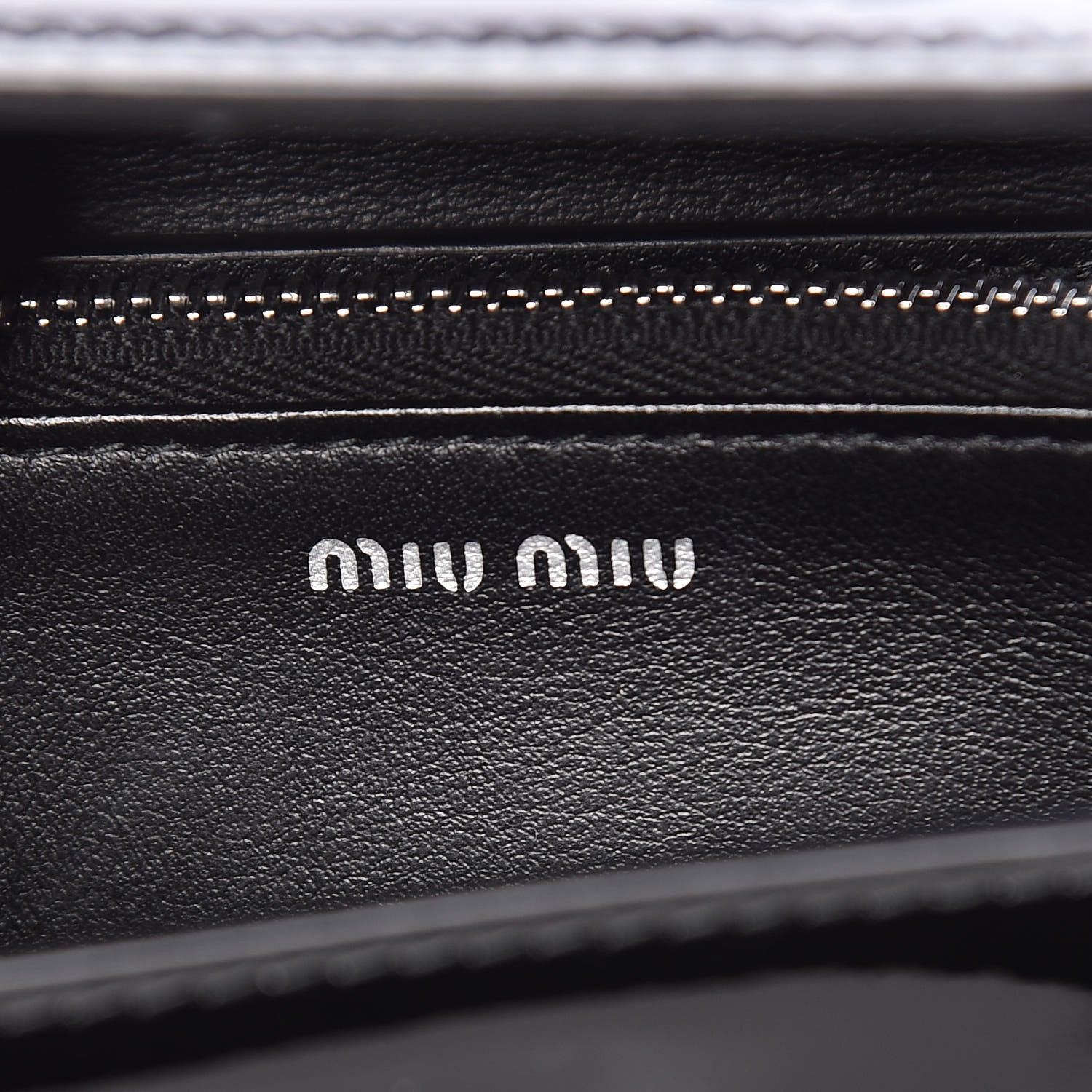 Miu Miu Vernice Crystal Logo Mini Crossbody Black 6 of 10