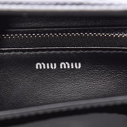 Miu Miu Vernice Crystal Logo Mini Crossbody Black 6 of 10