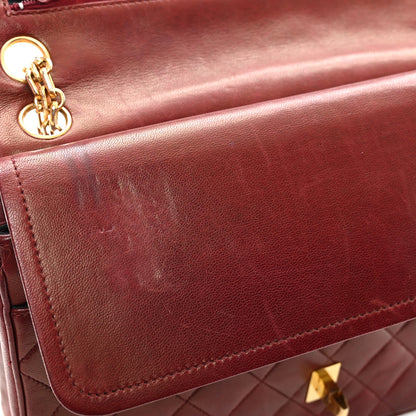 Chanel Lambskin Quilted Medium Double Flap Bijoux Chain Bordeaux 11 of 14