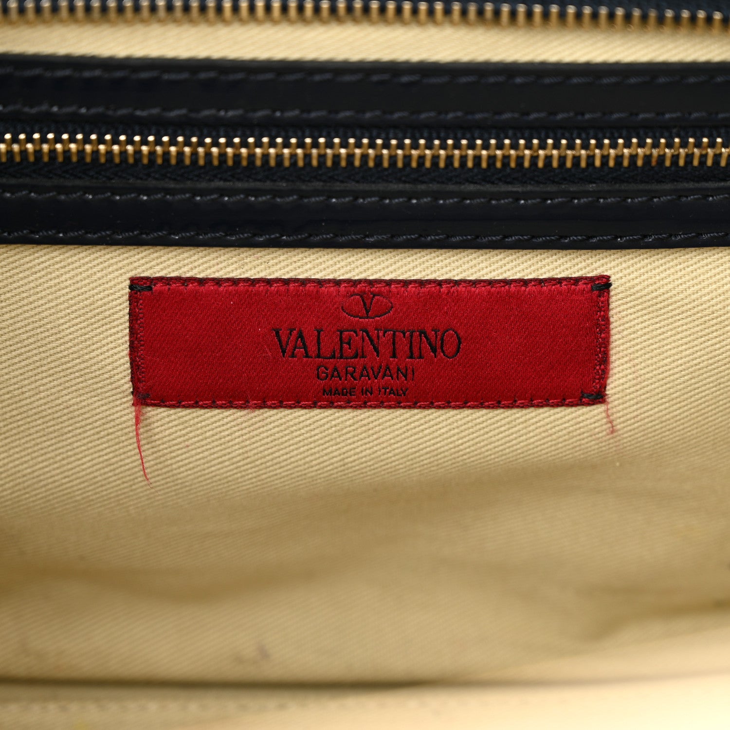Valentino Garavani Patent Small Rockstud Double Handle Tote Marine 6 of 20