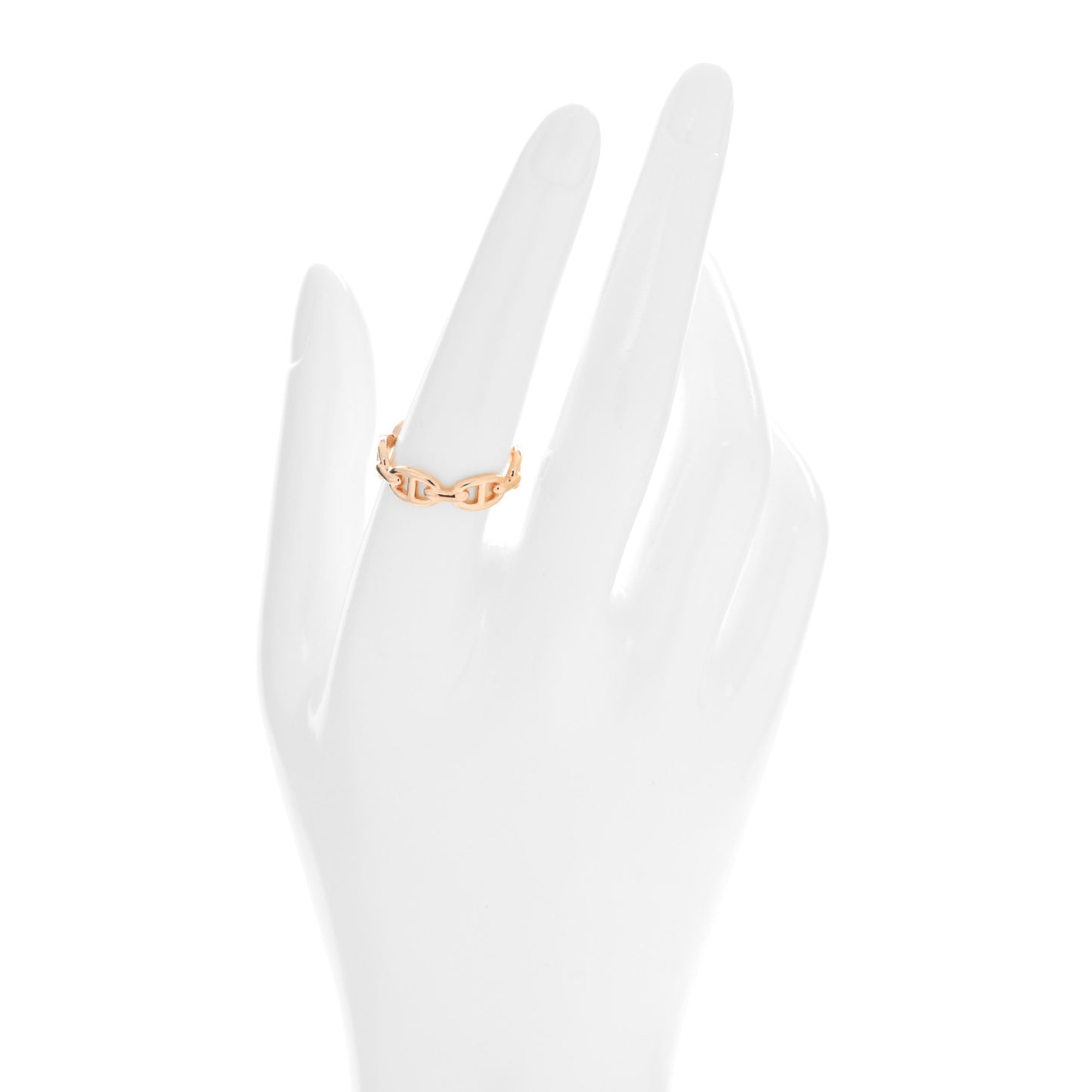 18K Rose Gold PM Chaine d'Ancre Enchainee Ring 57 8