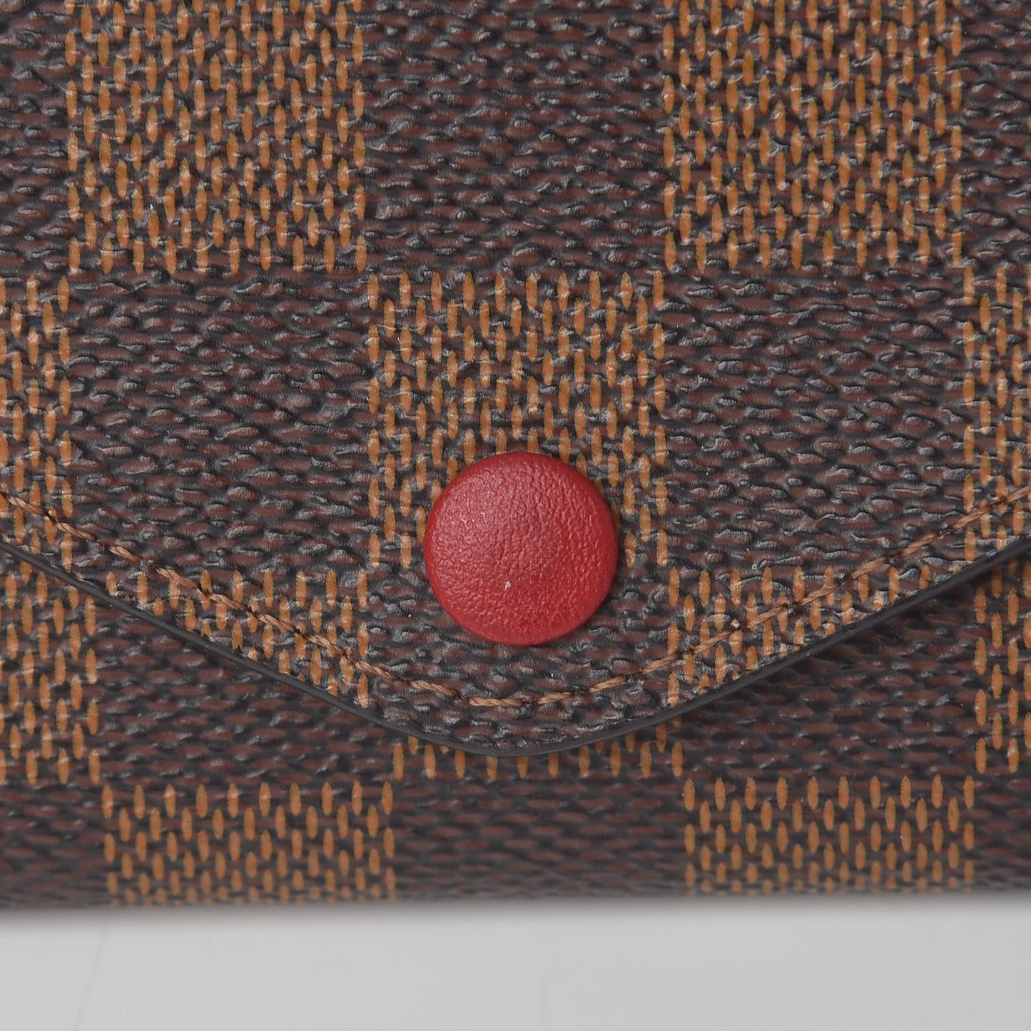 Damier Ebene Josephine Wallet Red