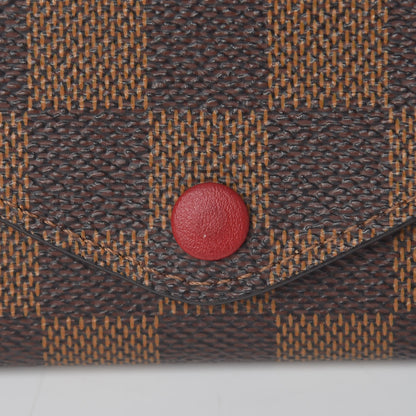 Louis Vuitton Damier Ebene Josephine Wallet Red 10 of 10