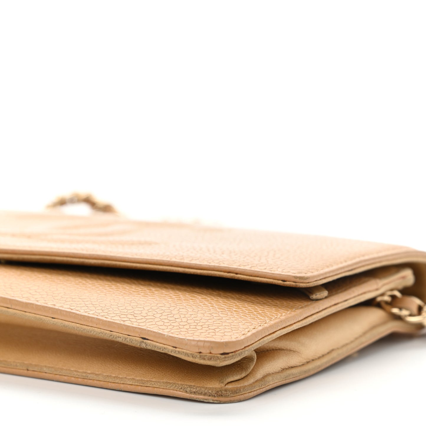 Caviar Timeless CC Wallet on Chain WOC Beige