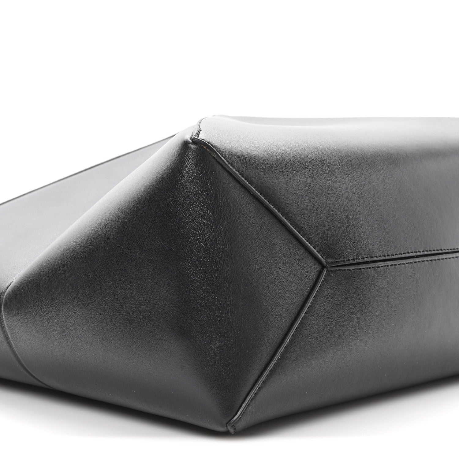 Loewe Shiny Calfskin Medium Puzzle Fold Tote Black 8 of 9