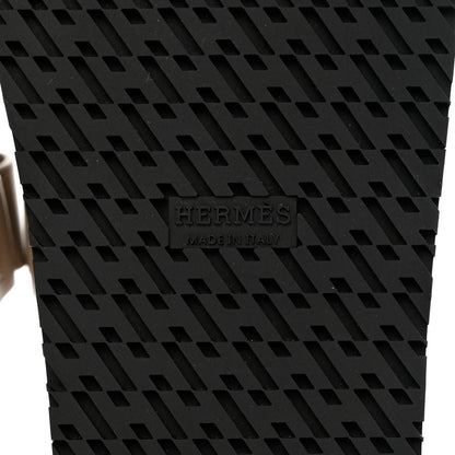 Hermes Calfskin Womens Chypre Sandals 37 Beige Mastic 6 of 9