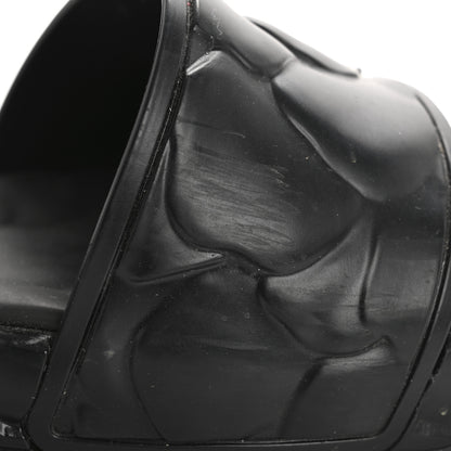 Valentino Garavani Rubber Atelier 03 Rose Edition 25/40mm Platform Slide Sandals 38 Black 9 of 12