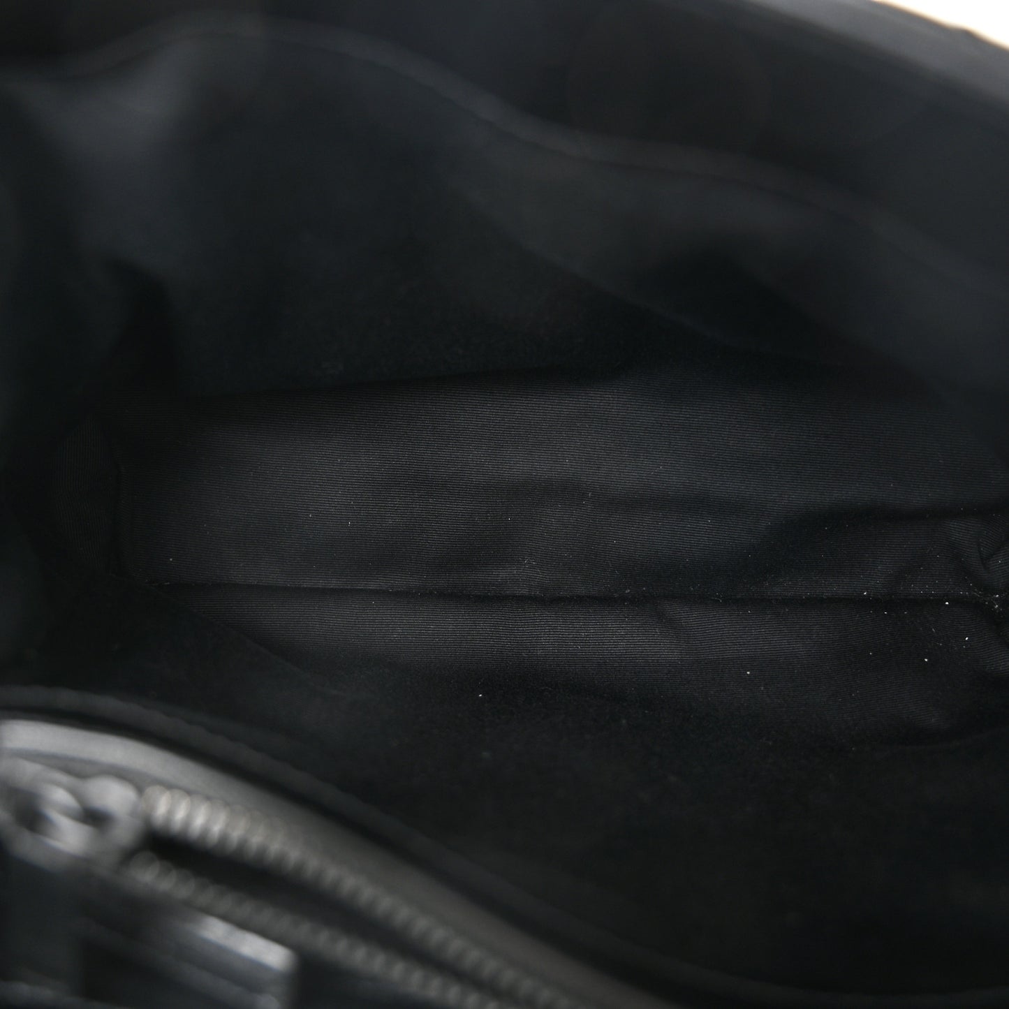 Calfskin Y Quilted Monogram Medium Loulou Chain Satchel Black