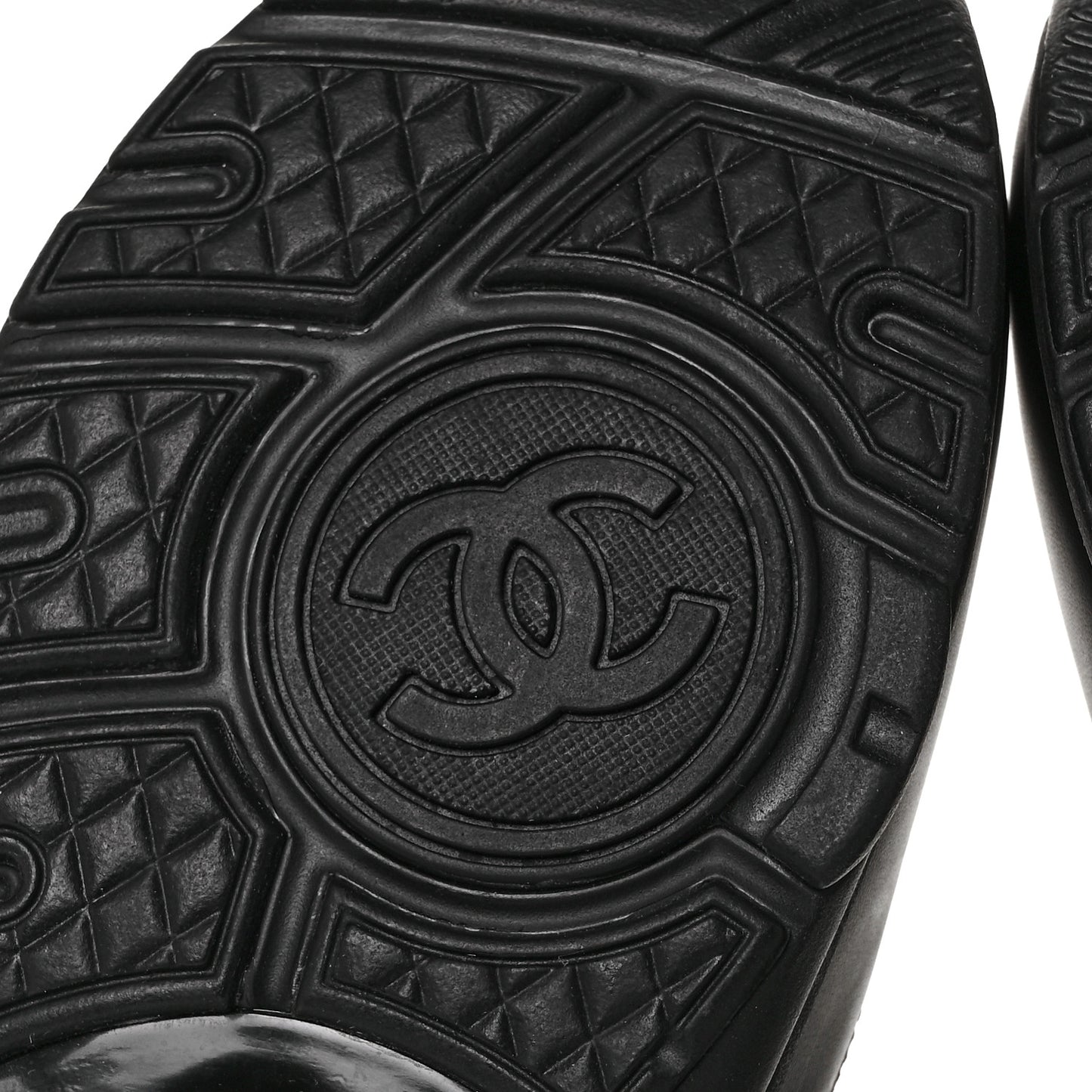 Calfskin Lambskin CC Uniform Sneakers 40 Black