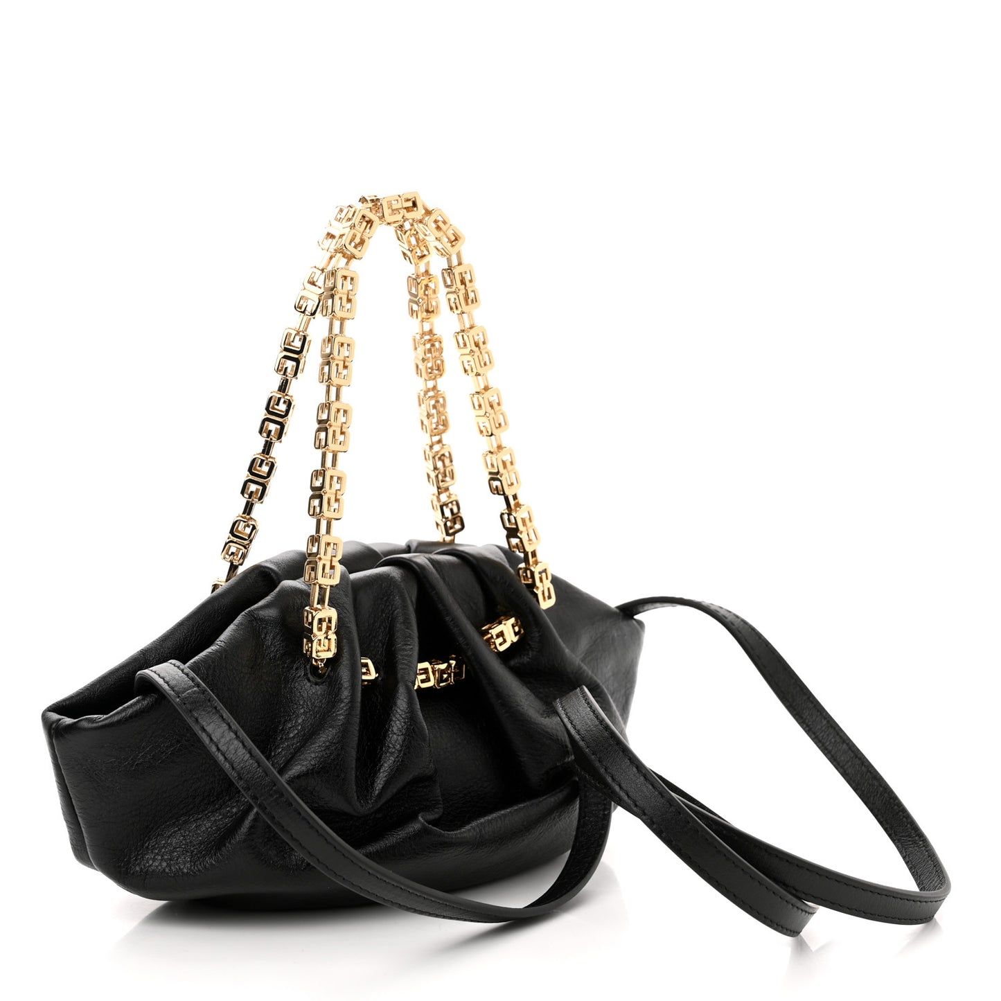 Calfskin Kenny Mini Shoulder Bag Black