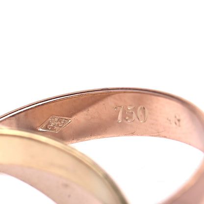 Cartier 18K Pink Yellow White Gold Classic Les Must De Cartier Trinity Ring 48 4.5 4 of 5