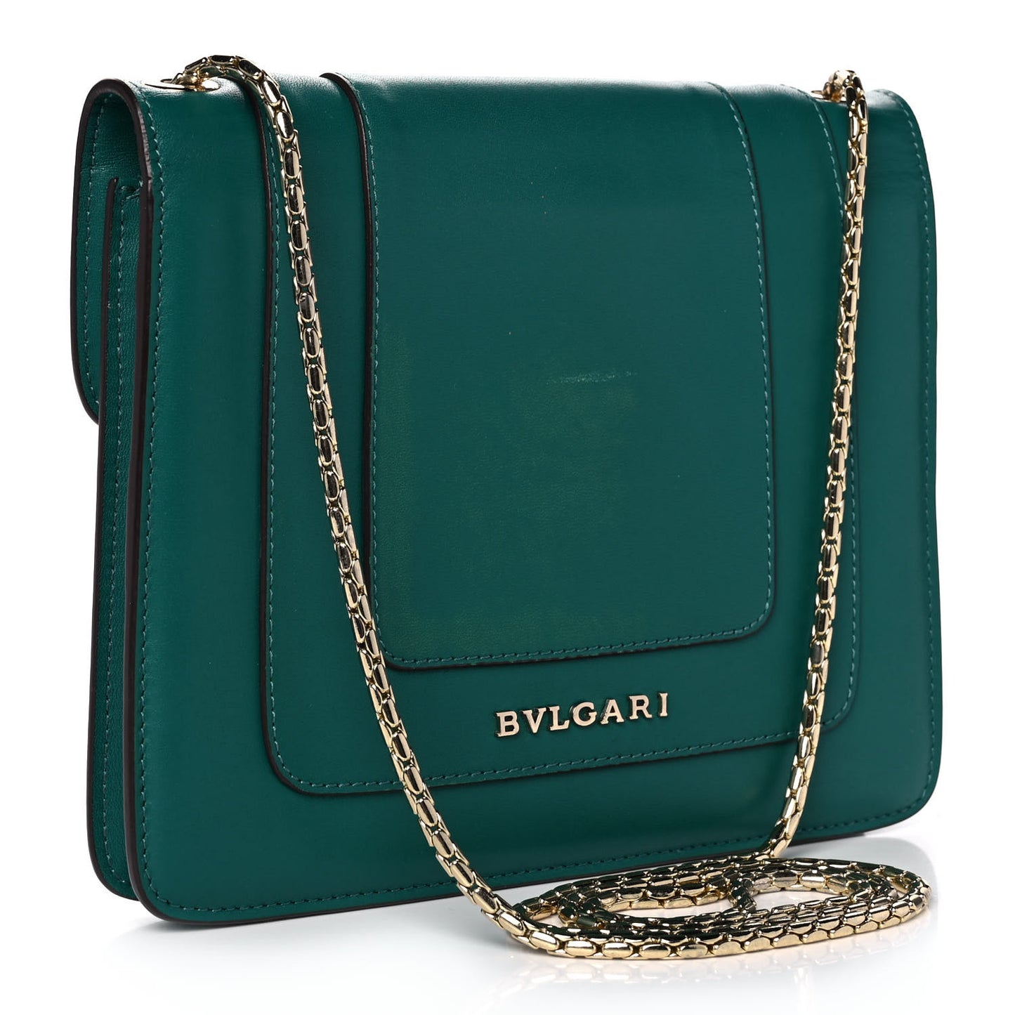 Calfskin Serpenti Forever Crossbody Bag Emerald Green