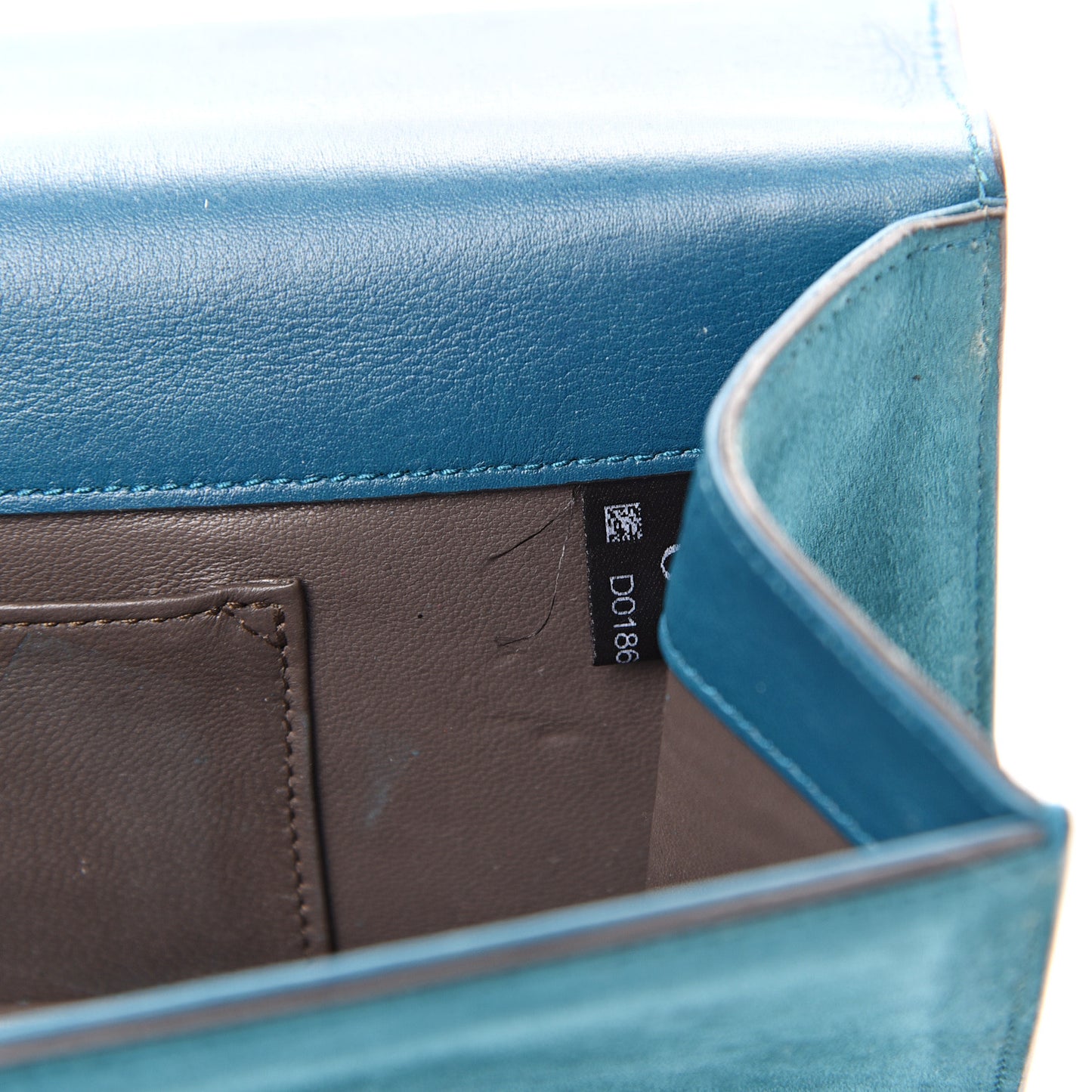 Suede Crystal Broadway Clutch Teal Green