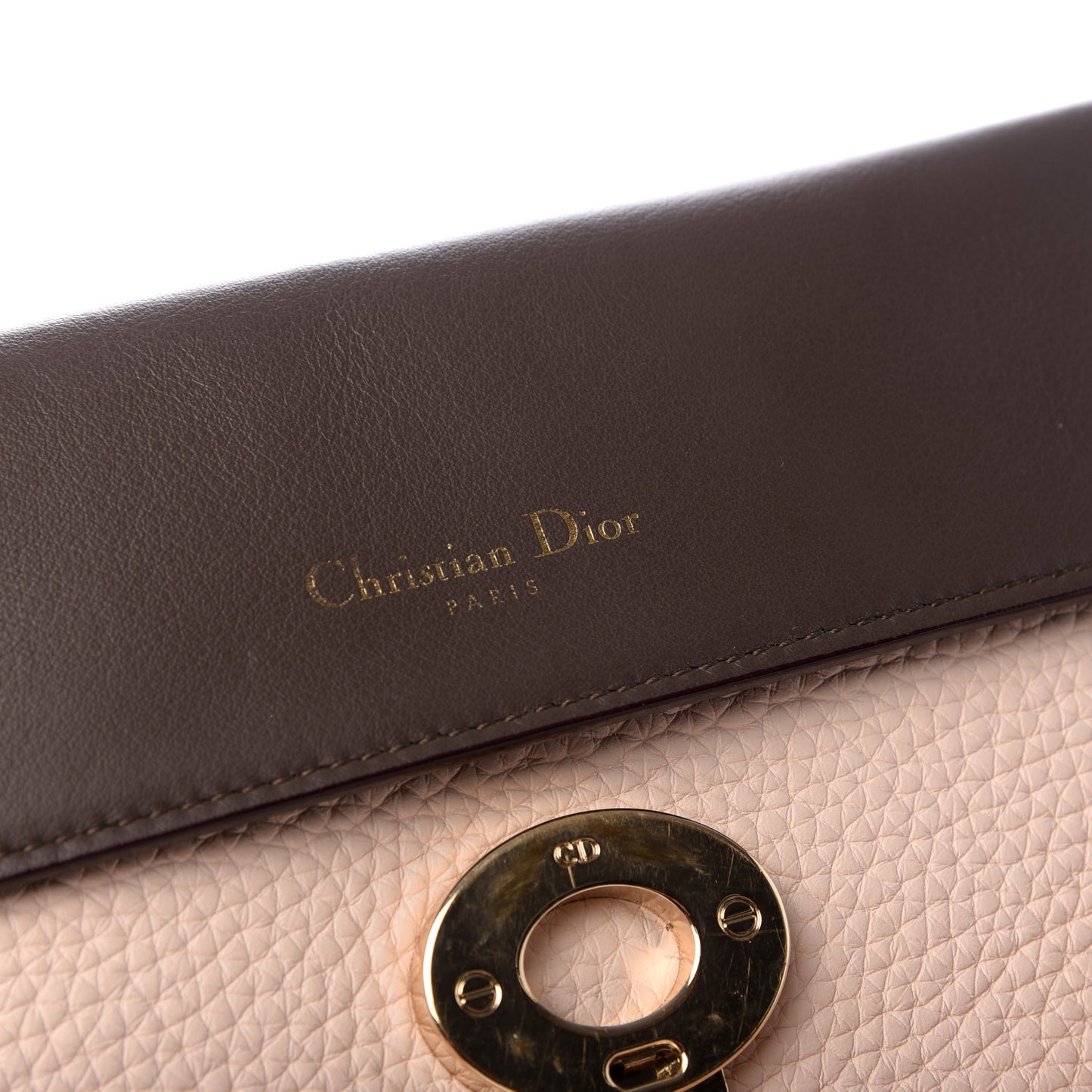 Bullcalf Small Be Dior Flap Rose Poudre