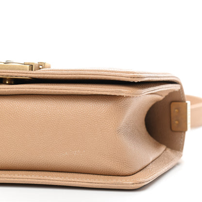 Chanel Caviar Quilted Small Boy Flap Beige 7 of 13