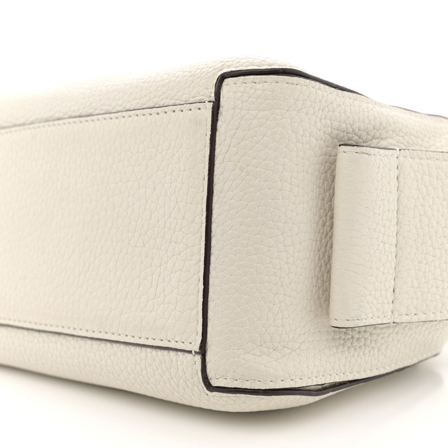 Delvaux Taurillon Soft Mini Cool Box Satchel Ivory 10 of 14