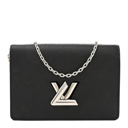 Louis Vuitton Epi Twist Belt Chain Wallet Black 1 of 11