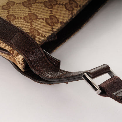 Gucci Monogram Large Flat Messenger Bag Dark Brown 9 of 9