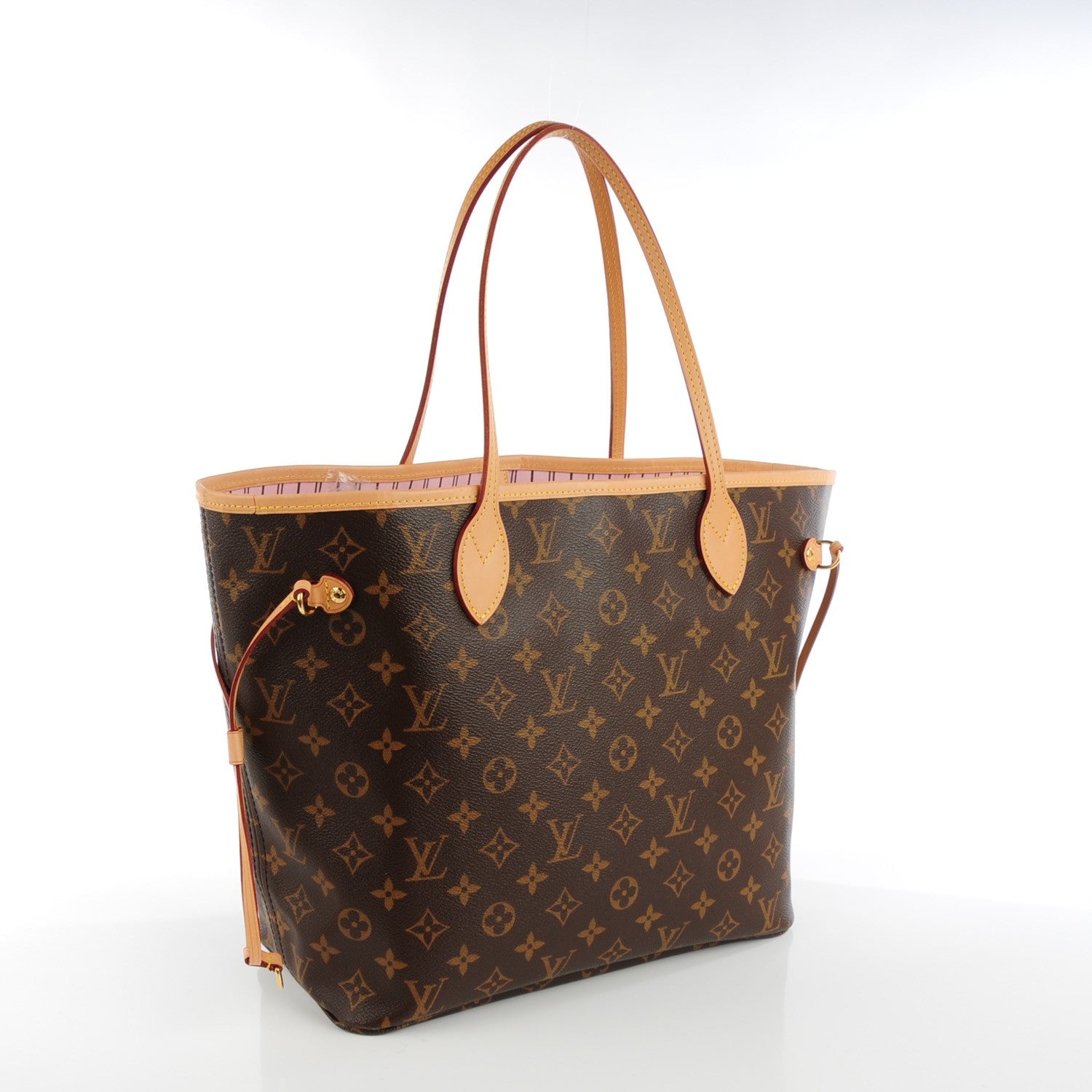 Louis Vuitton Monogram Neverfull MM Rose Ballerine 3 of 10