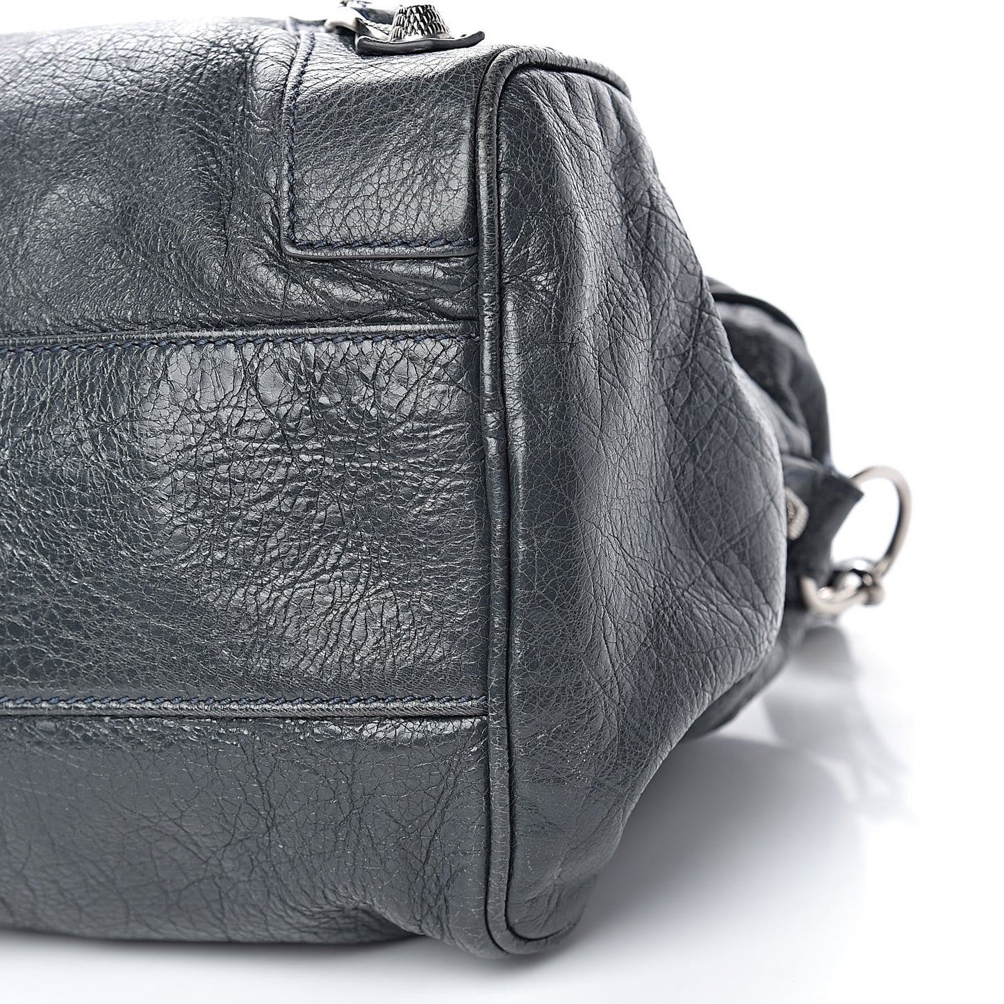 Agneau Giant 12 Silver Hardware Boston Anthracite