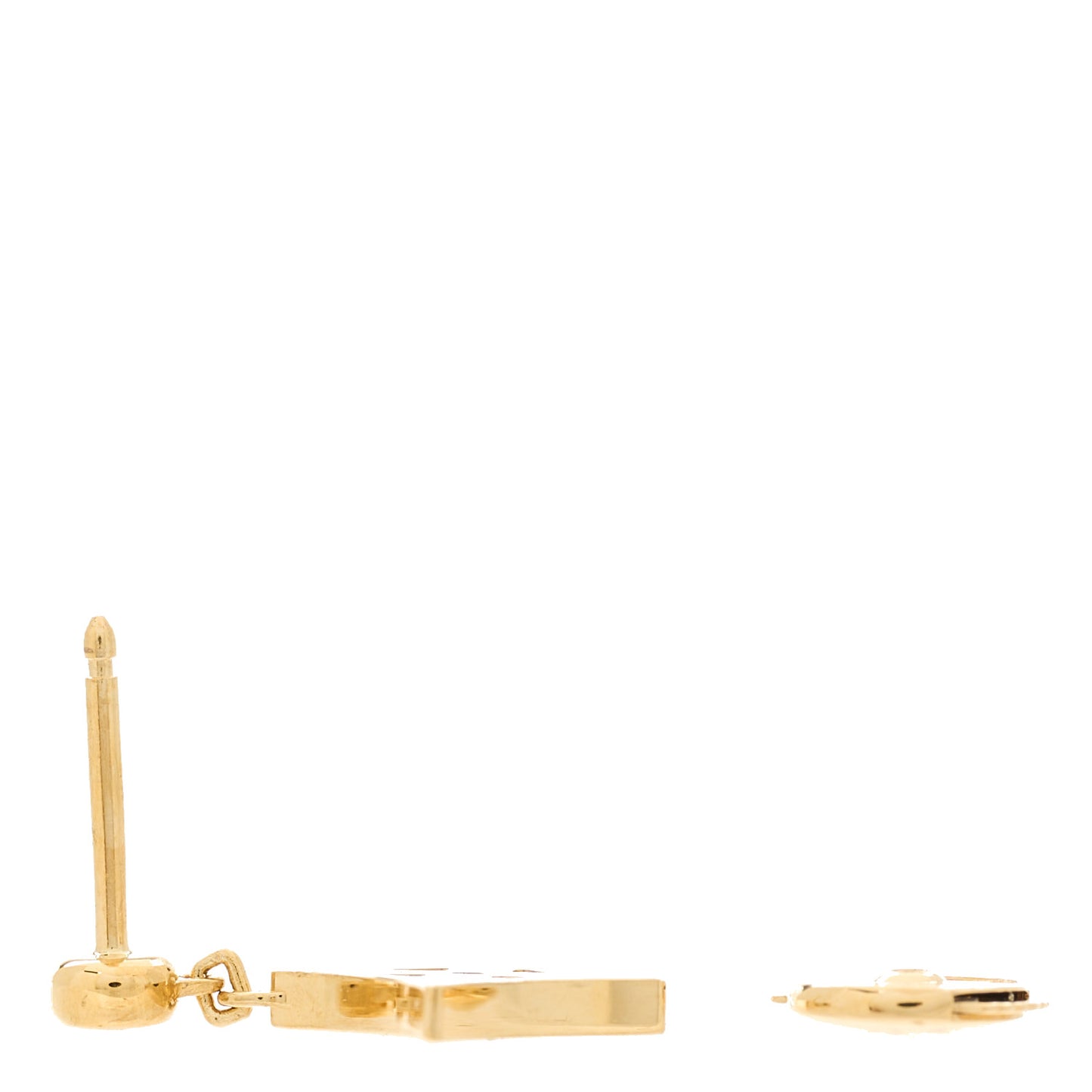 18K Yellow Gold Diamond Idylle Blossom Single Stud Earring
