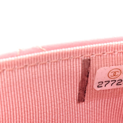 Chanel Lambskin Quilted Wallet On Chain WOC Pink 7 of 13