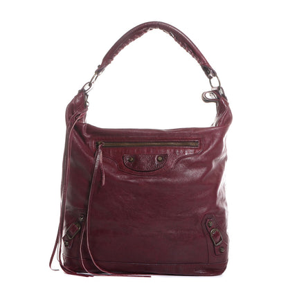 Balenciaga Agneau Classic Hardware Day Hobo Rouge Grenat 1 of 11