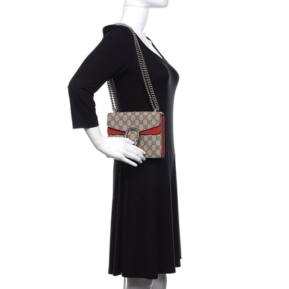 Gucci GG Supreme Monogram Mini Dionysus Shoulder Bag Hibiscus Red 3 of 13