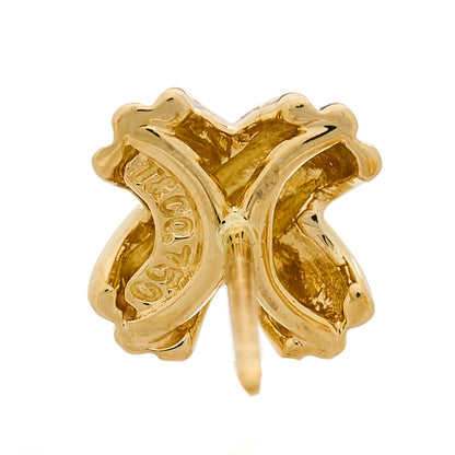 Tiffany 18K Yellow Gold Small Signature X Earrings 4 of 4