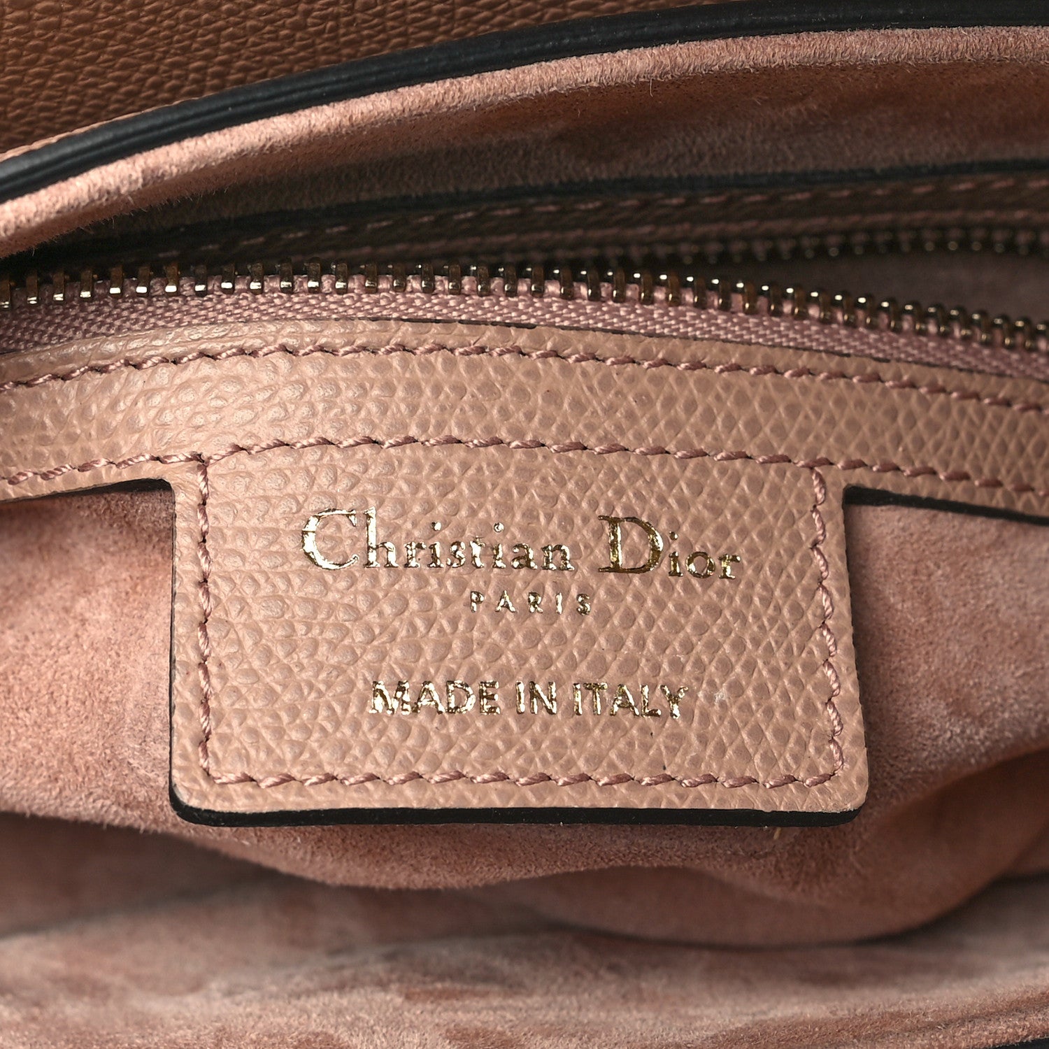 Christian Dior Grained Calfskin Saddle Bag Fard 6 of 10