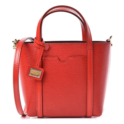 Dolce & Gabbana Textured Calfskin Mini Escape Shopper Tote Red 1 of 9