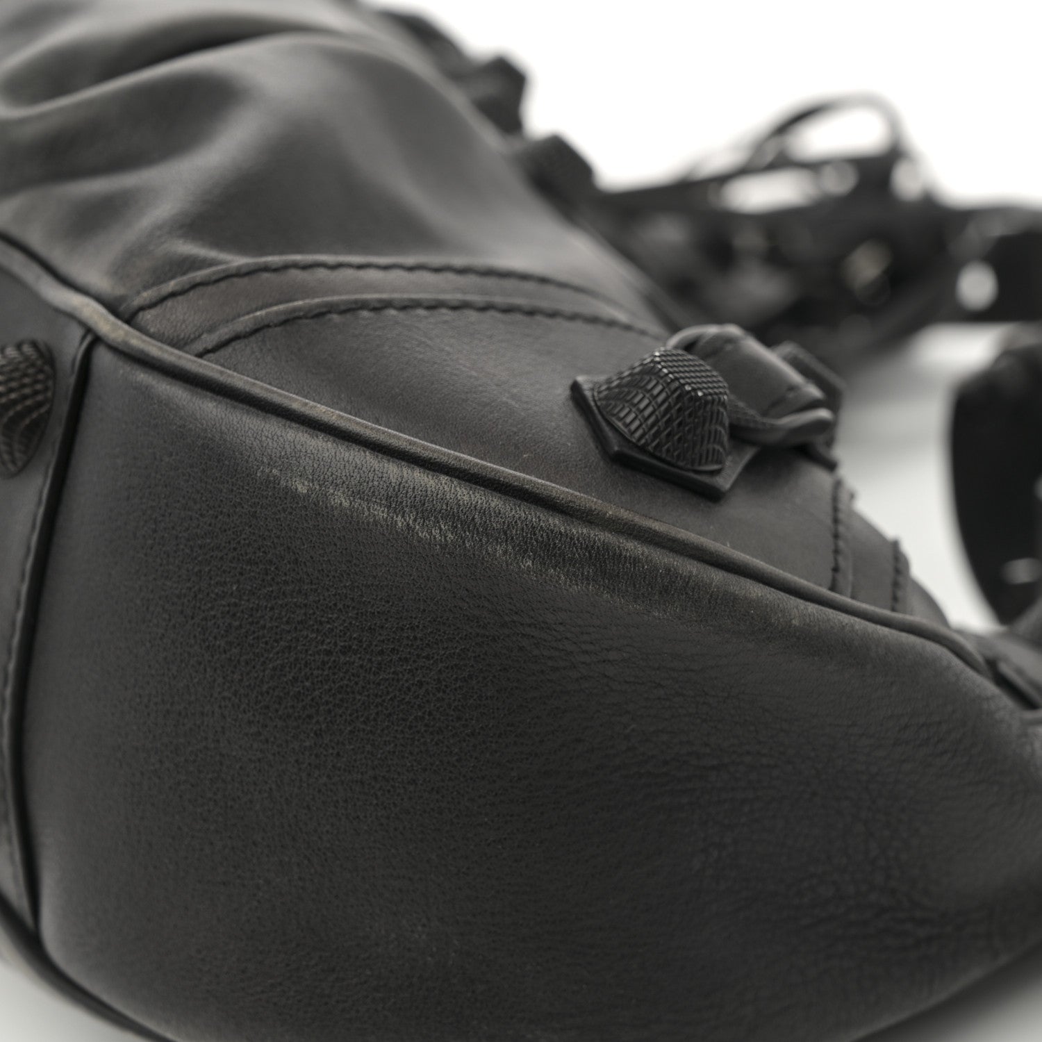 Balenciaga Used Calfskin Small Le Cagole Shoulder Bag Black 13 of 13