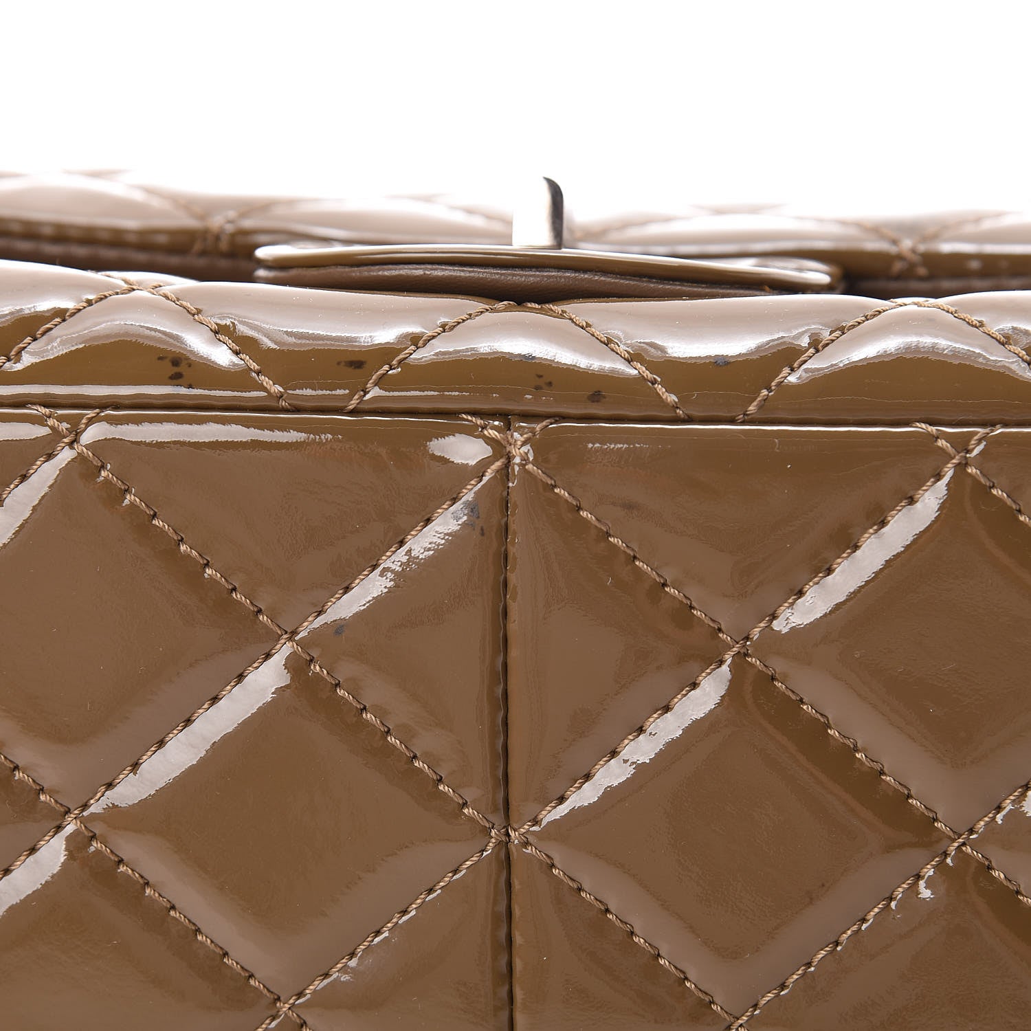 Chanel Patent Quilted 2.55 Reissue 227 Flap Taupe 15 of 21