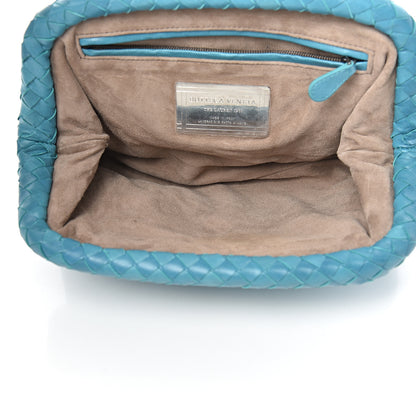 Bottega Veneta Nappa Intrecciato The Lauren 1980 Clutch Aqua 5 of 7