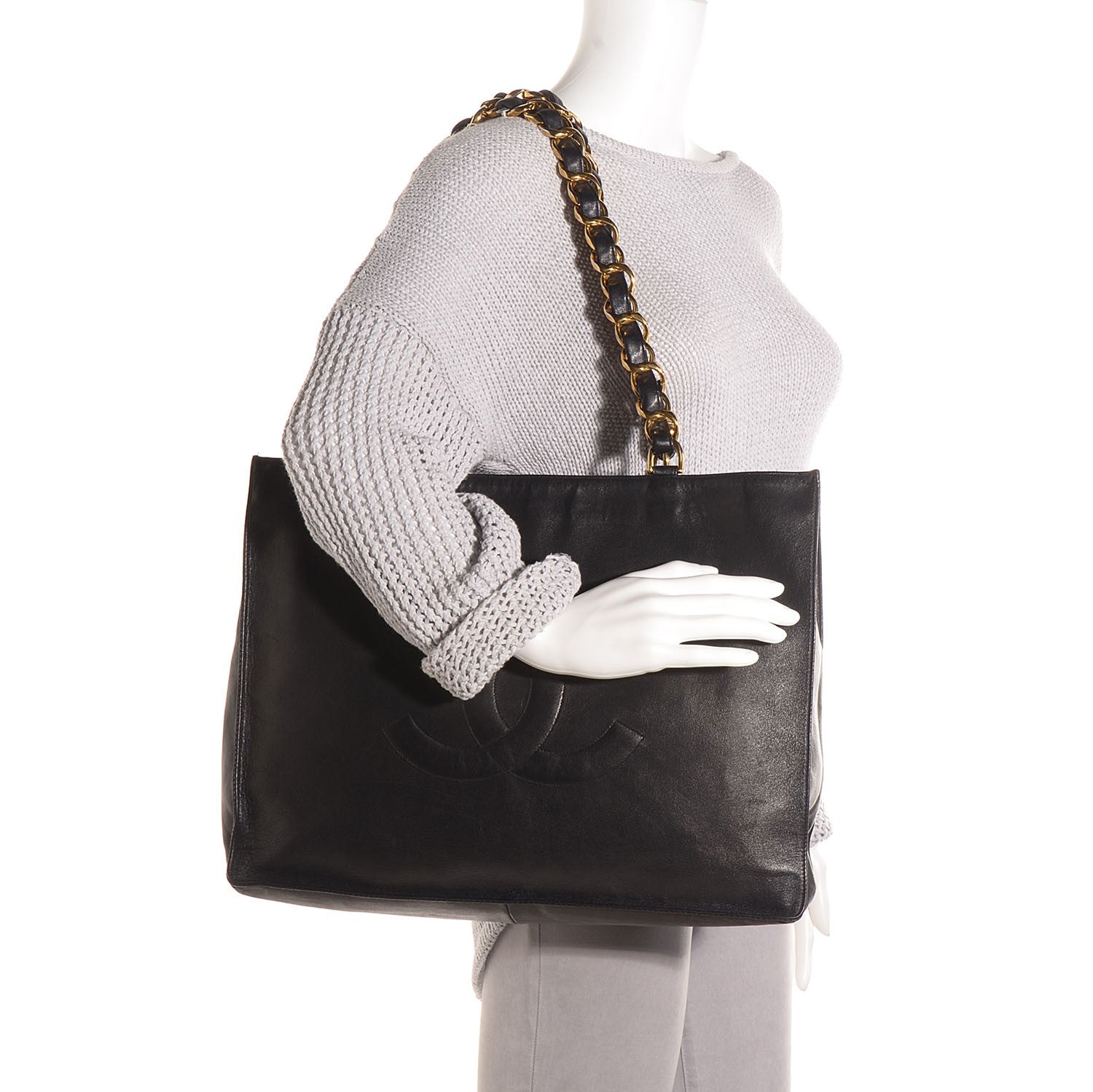 Chanel Lambskin Jumbo Shoulder Bag Black 2 of 8