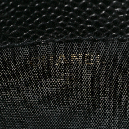 Chanel Caviar CC Zip Around Notebook Agenda Cover Black 6 of 12