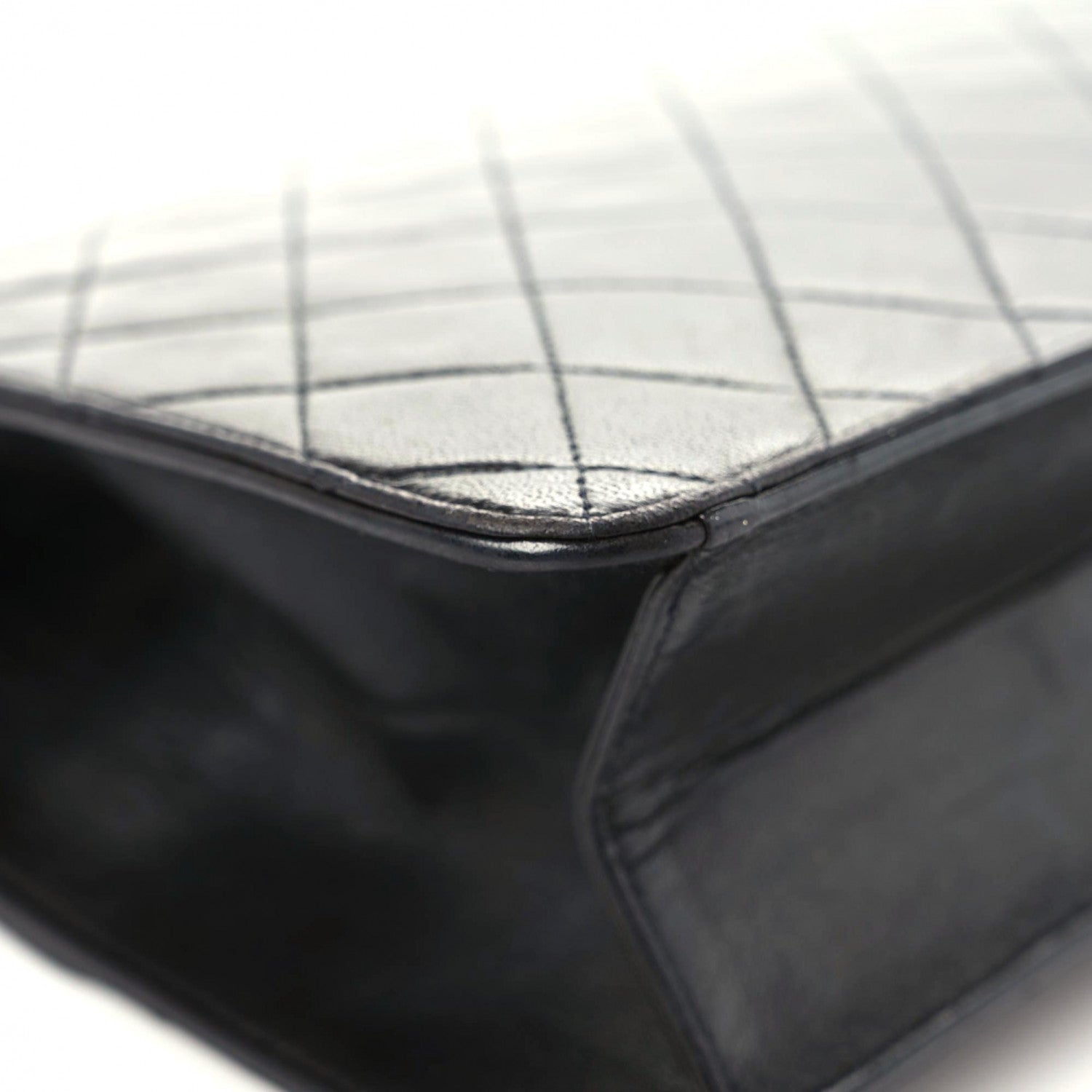 Chanel Lambskin Quilted Medium Single Flap Black 14 of 20
