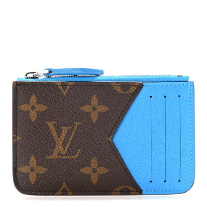 Louis Vuitton Monogram Zipped Romy Card Holder Gaston Blue 1 of 7